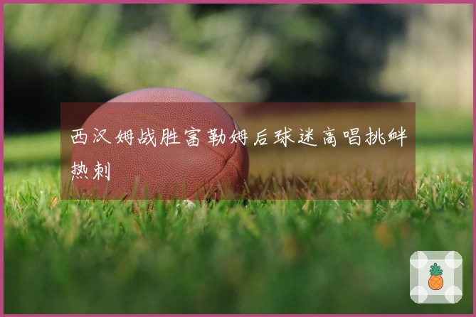 西汉姆战胜富勒姆后球迷高唱挑衅热刺